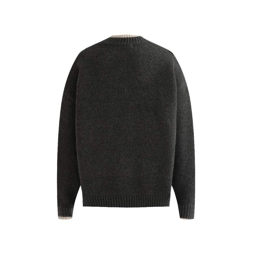 Dark Gray Classic Knit Sweater