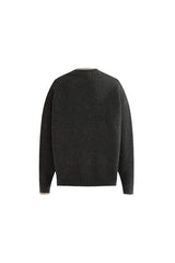 Dark Gray Classic Knit Sweater