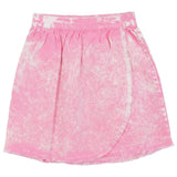 Woven Denim Wrap Skirt