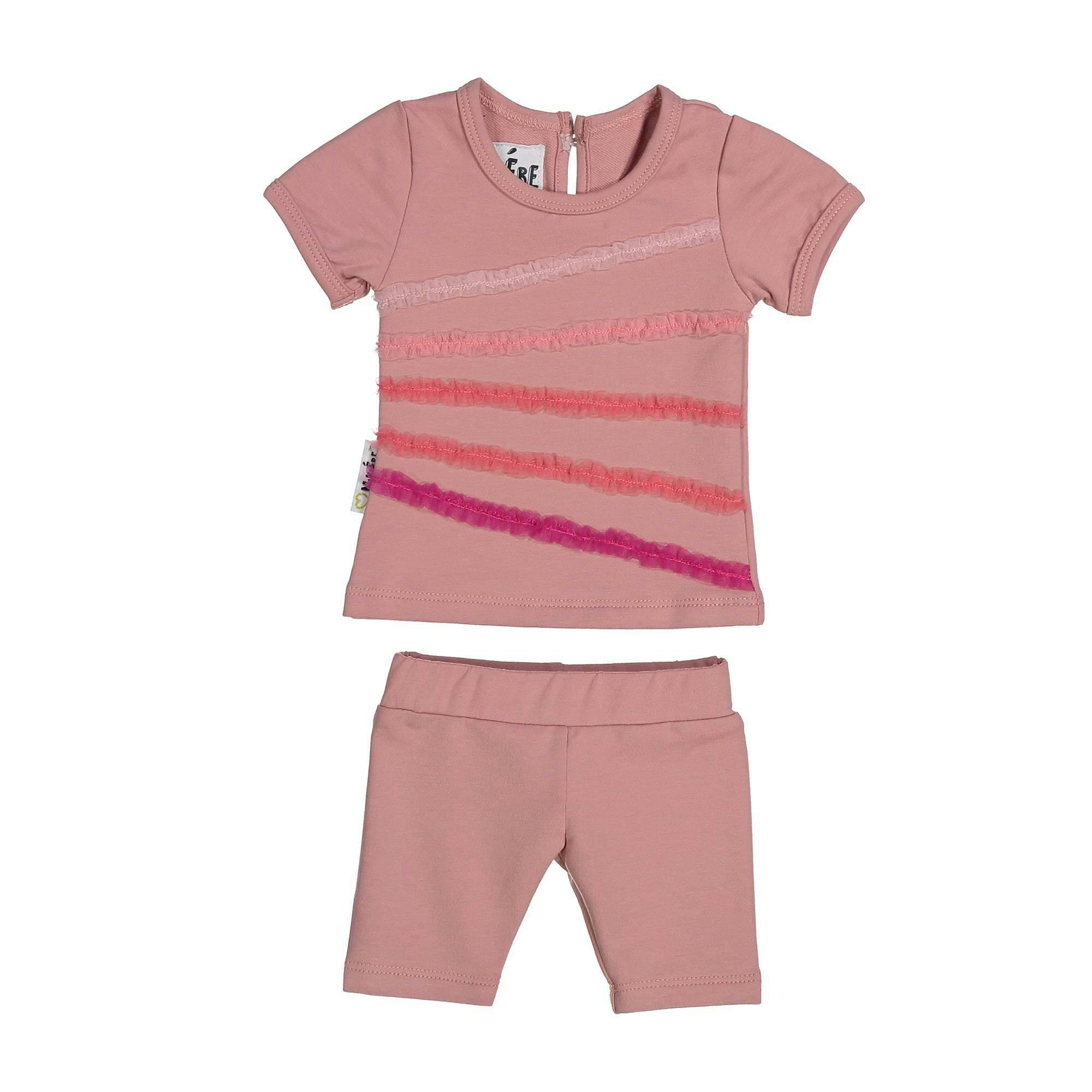 Rainbow Tulle 2-Piece Top & Short Set