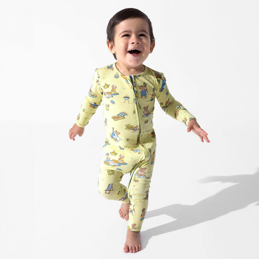 Teddy Picnic Bamboo Convertible Footie