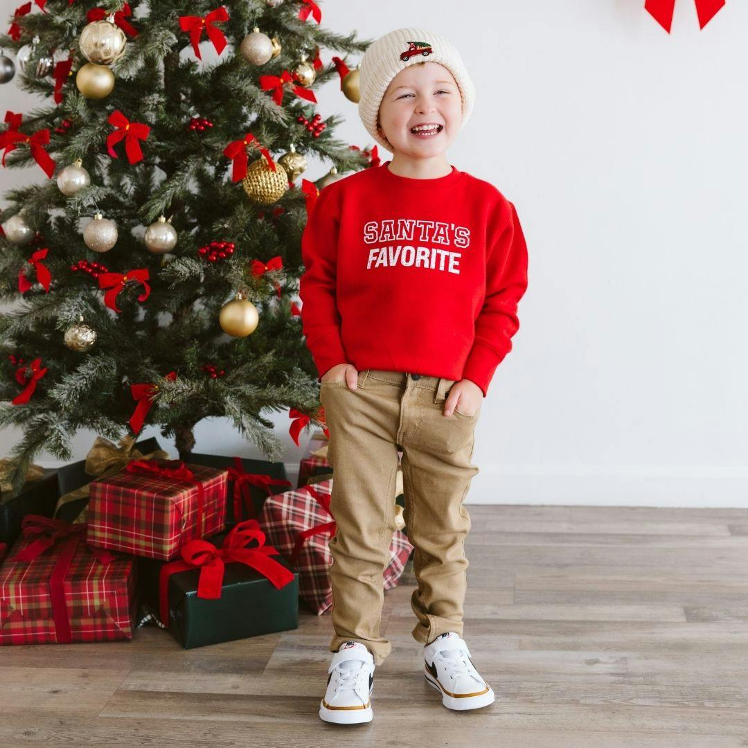 Christmas Truck Patch Beanie