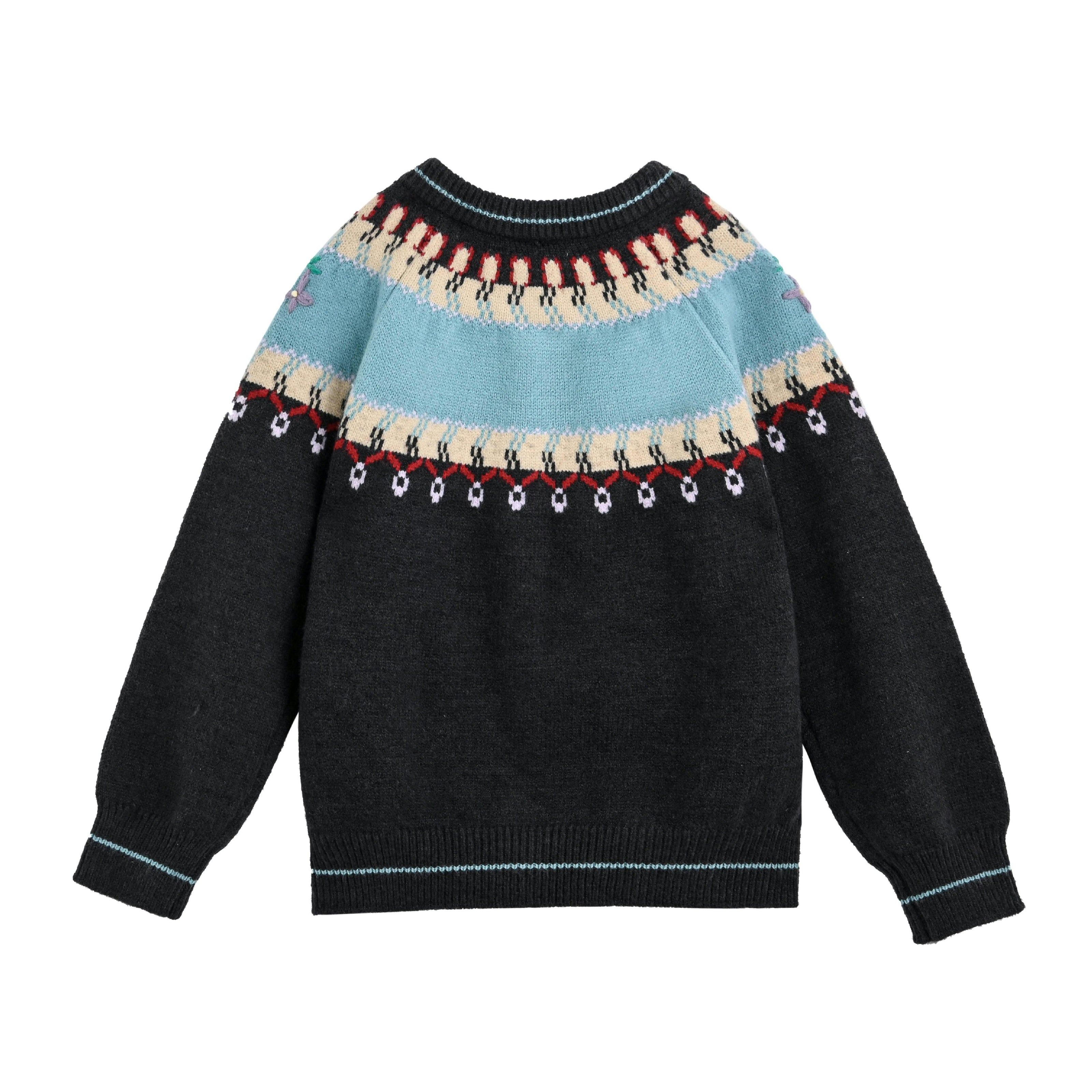 Dark Grey Nordic Cardigan