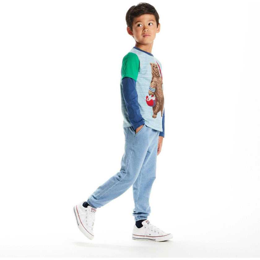 Kids Color Blocked Graphic Tee