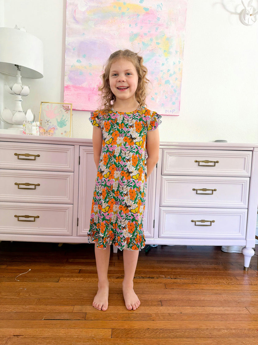 Butterfly Garden Bamboo Dress (FINAL SALE)