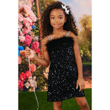 Midnight Shimmer Mini Dress