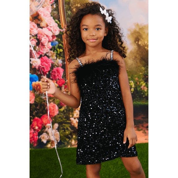 Midnight Shimmer Mini Dress