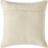 Red Bow Cream - Christmas Pillow Cover Hand Felted Wool - 20" / 14"