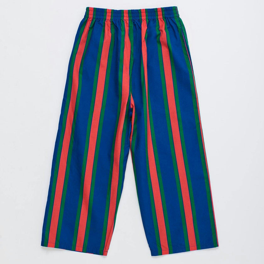 TROPIC STRIPED PANTS NAVY / RED