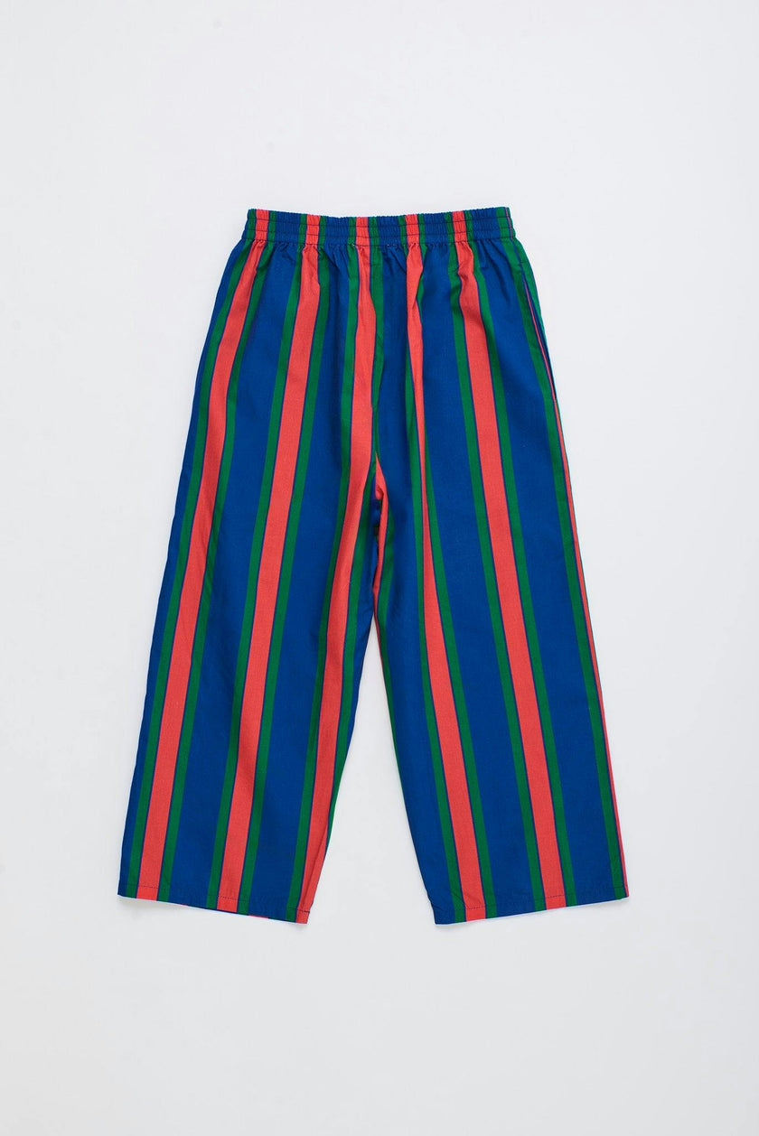 TROPIC STRIPED PANTS NAVY / RED