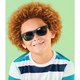 Polarized Navigator Sunglasses: Jet Black