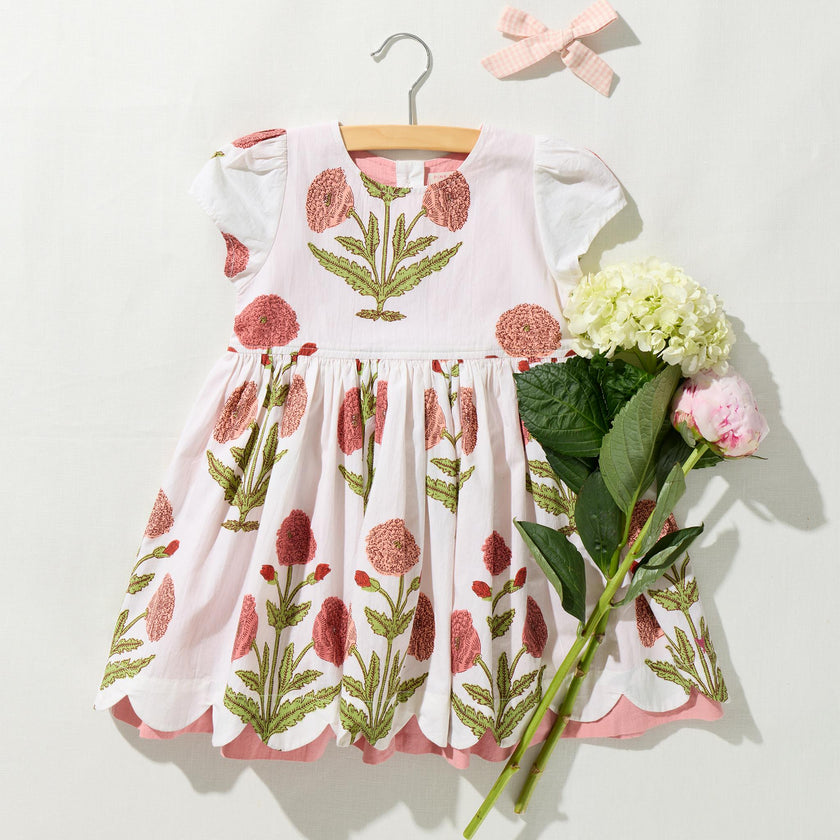 Girls Marisol Dress - Rose Dandelion