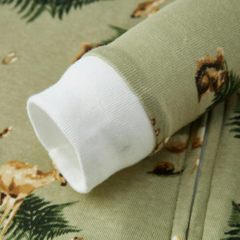 Forest Party Organic Cotton Zipper Pajama