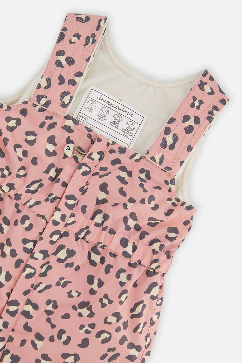 Baby Two Piece Snowsuit Rose Leopard Print