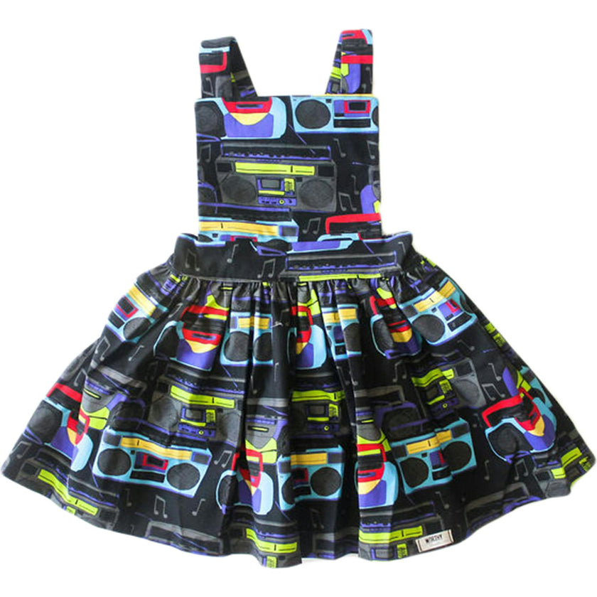 Pinafore Dress in Boombox