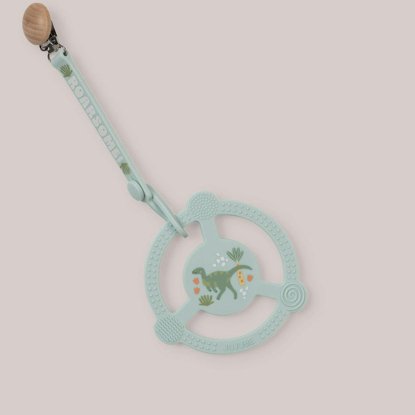 Studio Oh! Silicone Teether Ring With Detachable Clip