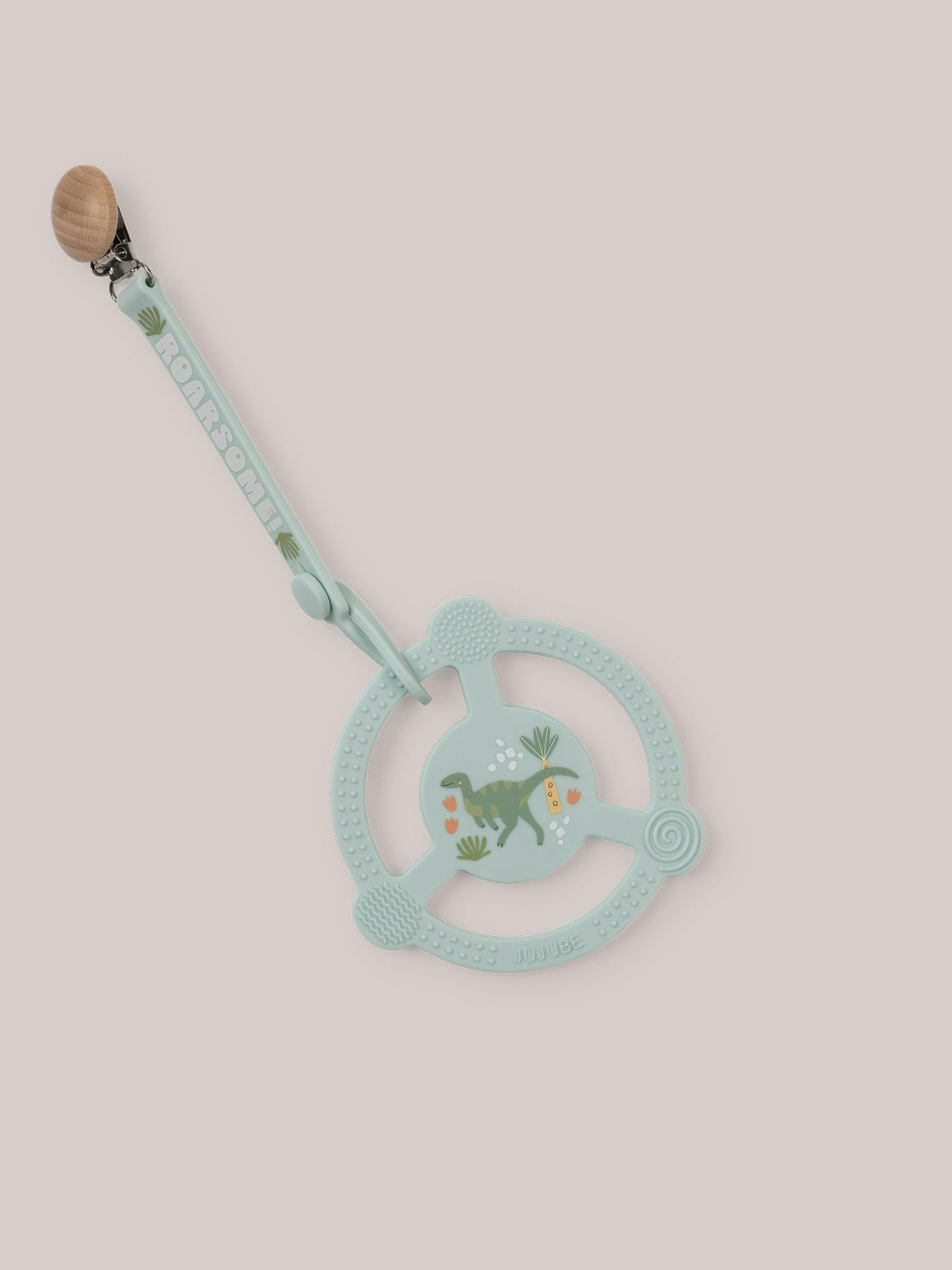 Studio Oh! Silicone Teether Ring With Detachable Clip