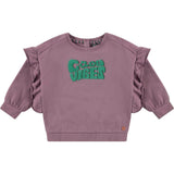 Sweater with Ruffles Sleeves