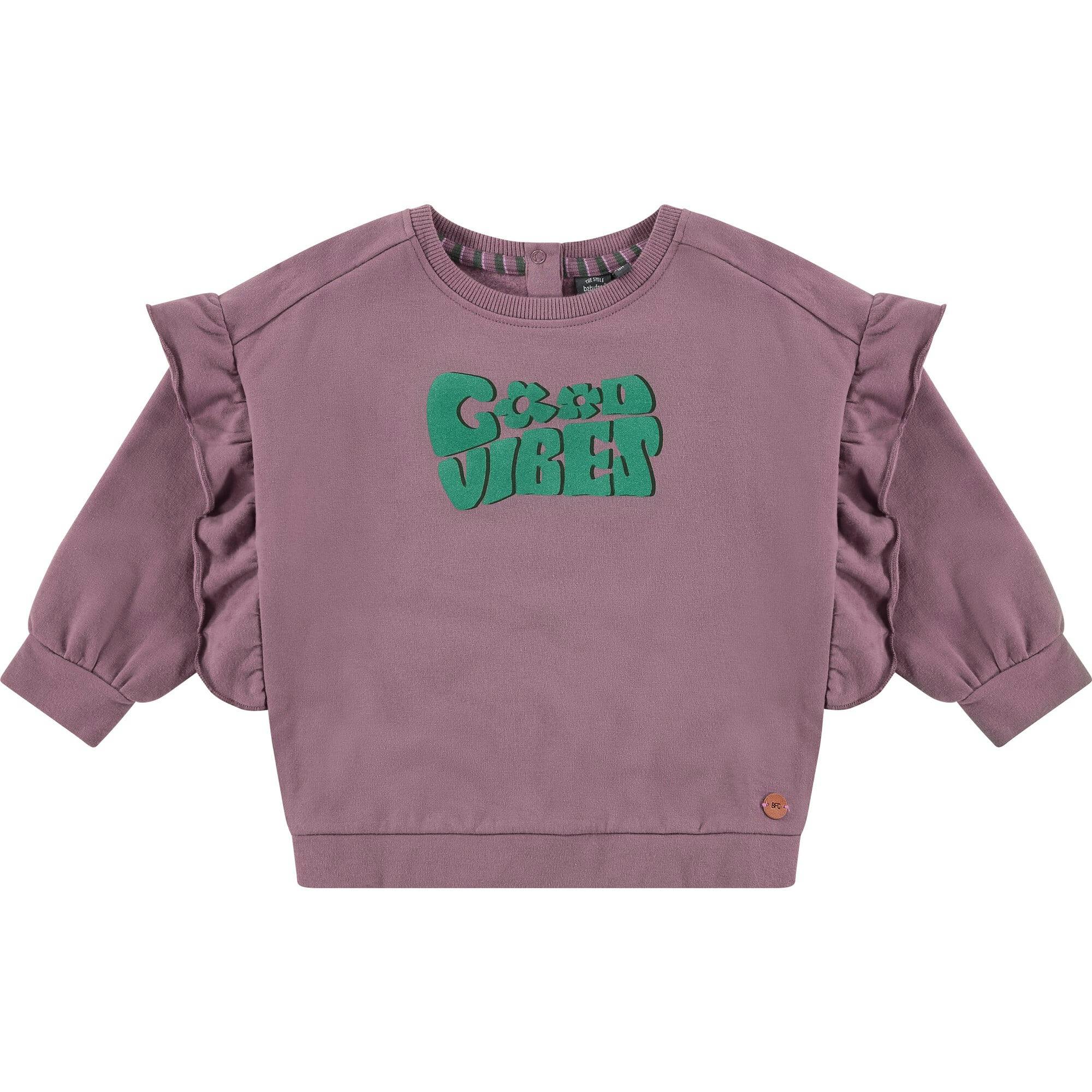 Sweater with Ruffles Sleeves