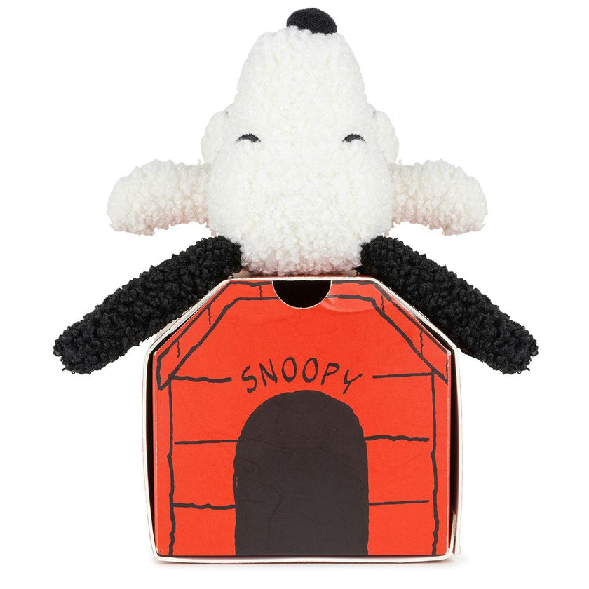 Plush PEANUTS SNOOPY ECO Tiny Teddy Cream in Giftbox 7"