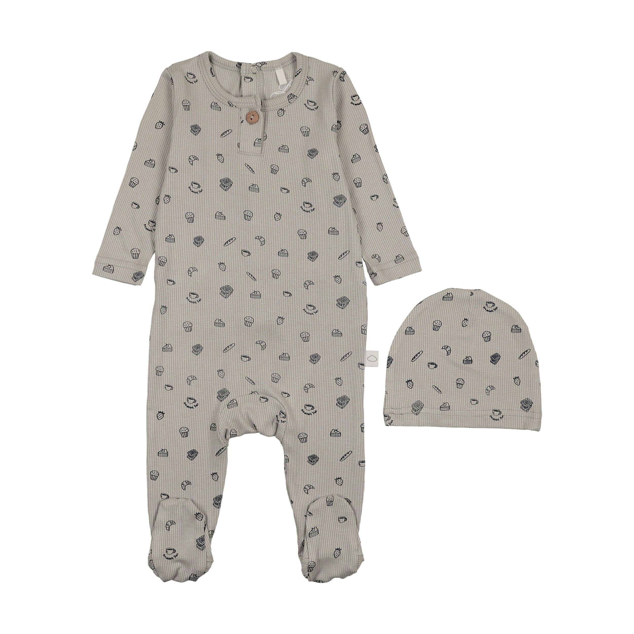 Breakfast Print Footie