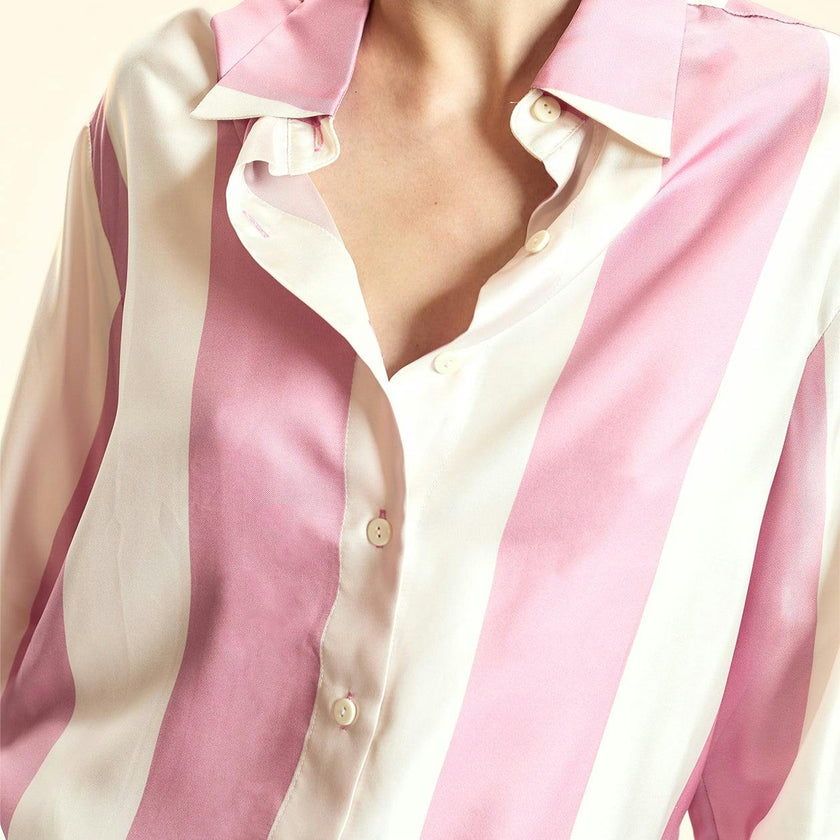 Collectible Stripe Silk Shirt