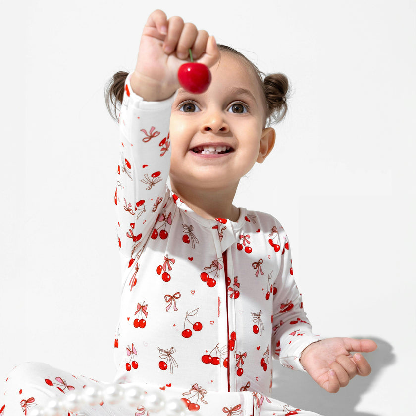 Cherry On Top Bamboo Convertible Footie