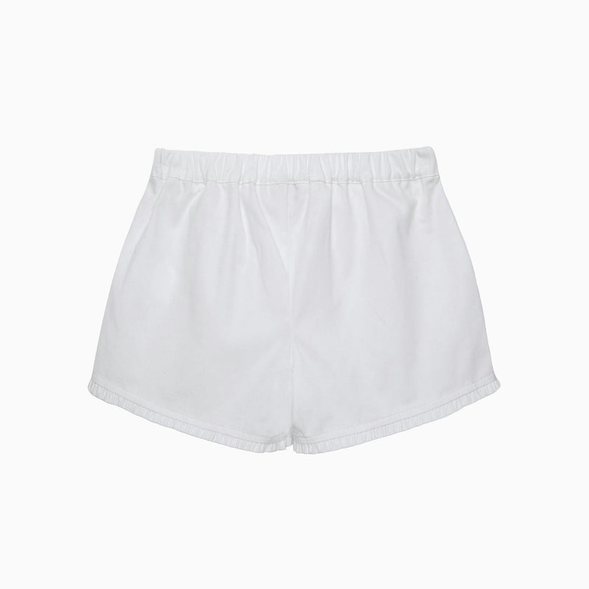 White Twill Shorts