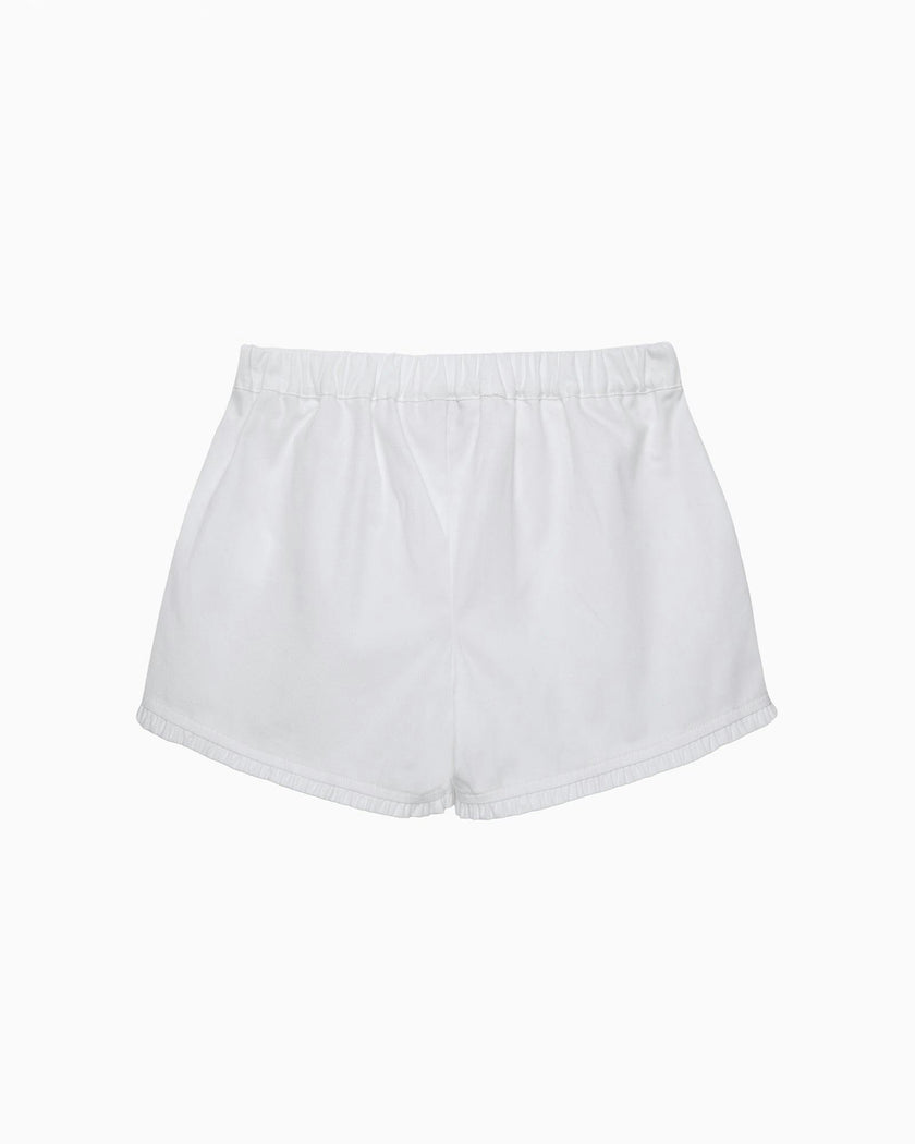 White Twill Shorts