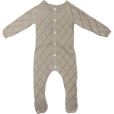 Diamond Pointelle Long Sleeve Footie
