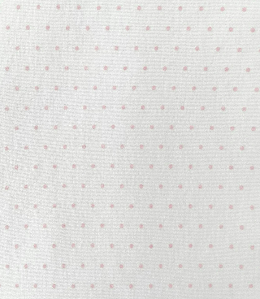 Peruvian Pima Cotton Mini Crib & Pack 'n Play Fitted Sheet – Pink Dots