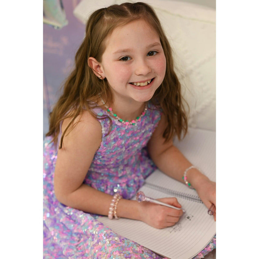 Purple Party Sequins Dress