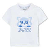 White Cat-Bear Shorts Set