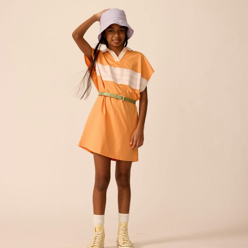Organic Tunic Dress in Overtime Orange