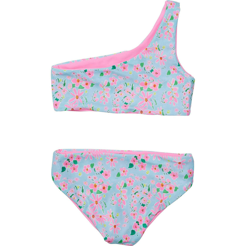 Daisy Chain One Shoulder Reversible Bikini