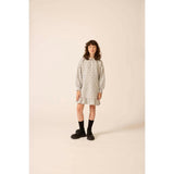 Organic Sweatshirt Dress in Heather Grey