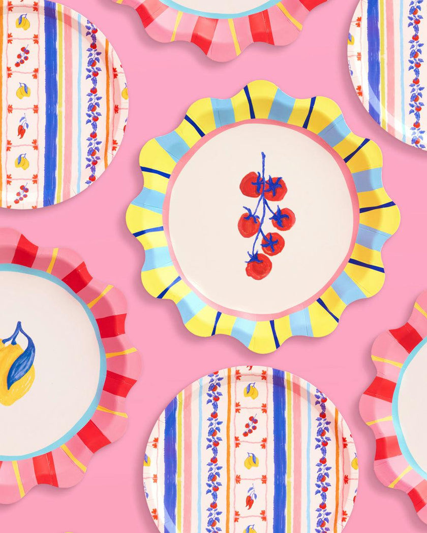 Italian Capri Plates - 32 paper plates
