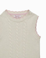 Knitted Tank Top in Ecru