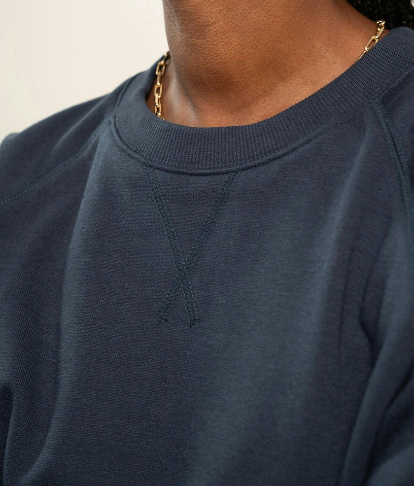 Womens Recycled Fleece Sweatshirt - Recycled Fleece - Blue Nights