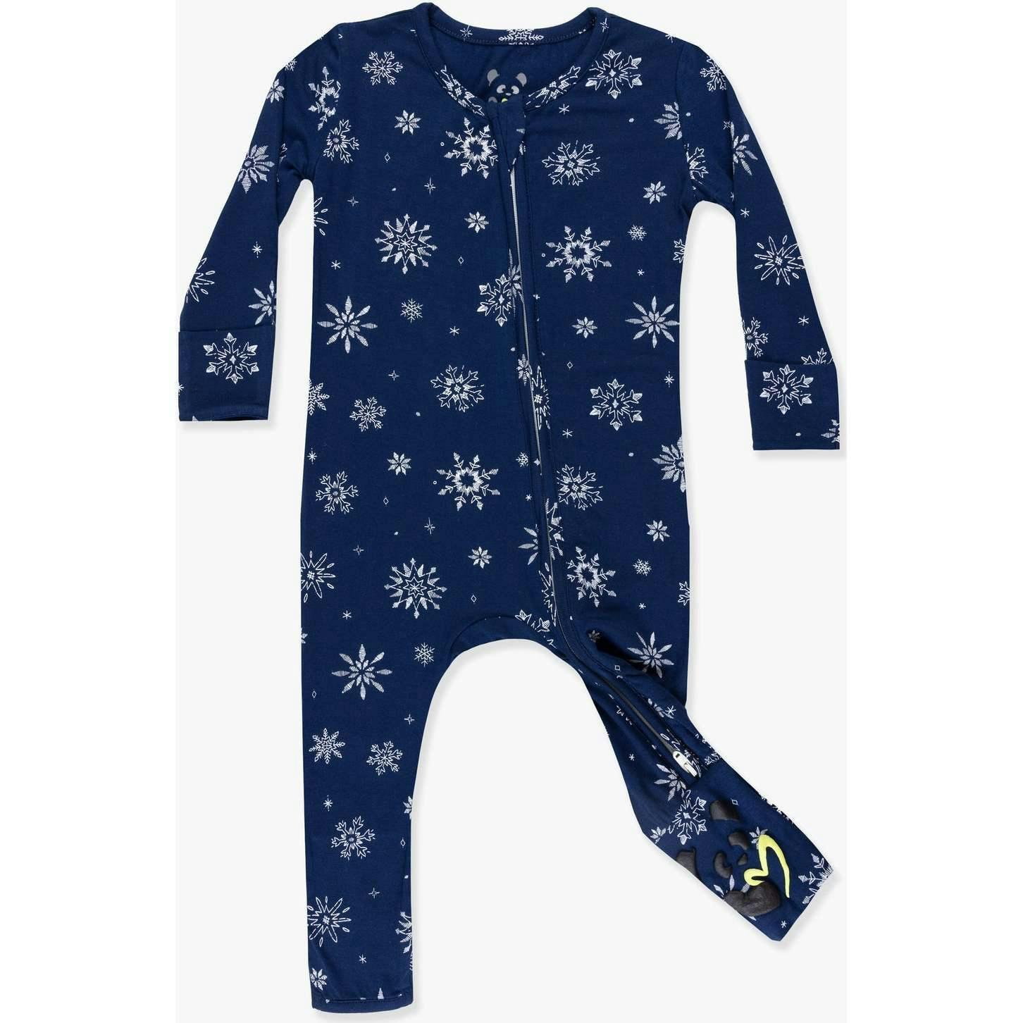 Snowflake Bamboo Convertible Footie