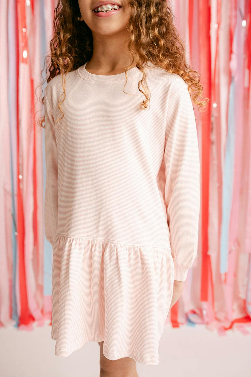 London Dress - Rose Stripe