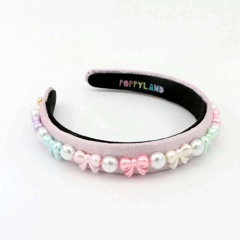 Pastel Bows & Pearls Headband