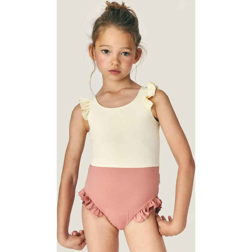 Mipounet SS26 Angelina, Swimwear Ecru Terracota