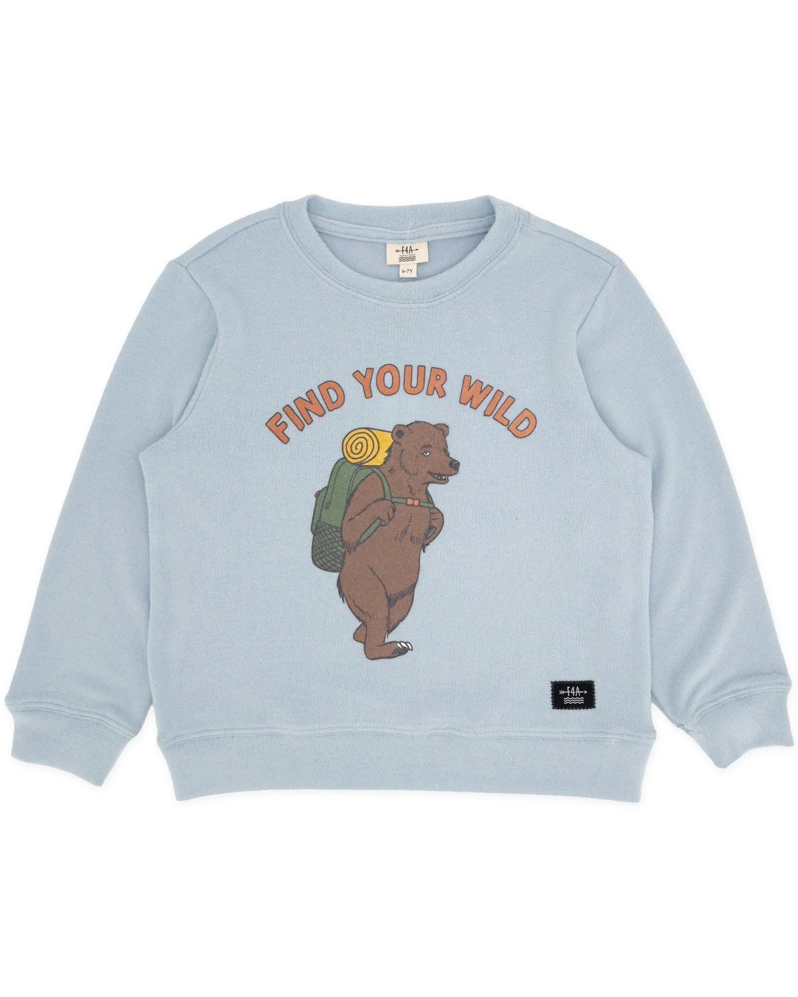 Find Your Wild Hacci Pullover - Celestial Blue