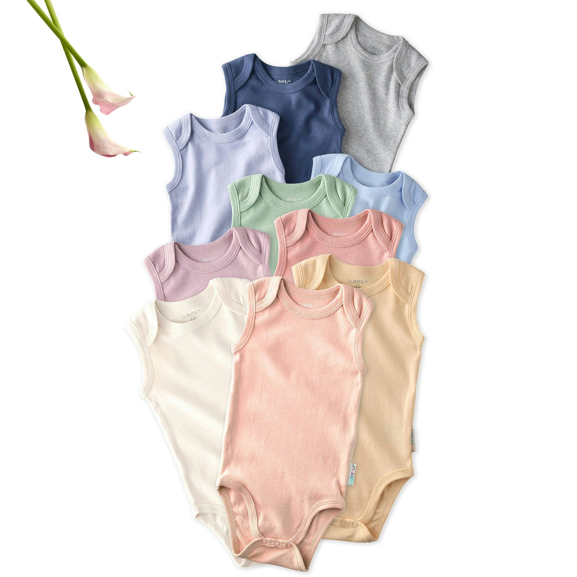 SAM 10-Pack Sleeveless Bodysuits