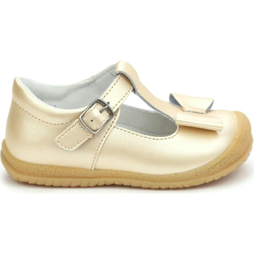 Emma Shimmer Bow T-Strap Mary Jane
