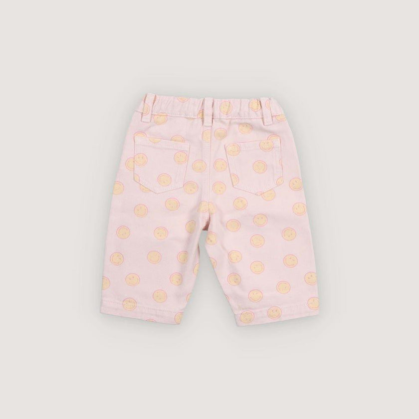Smiley Denim Baby Pant Smiley Print