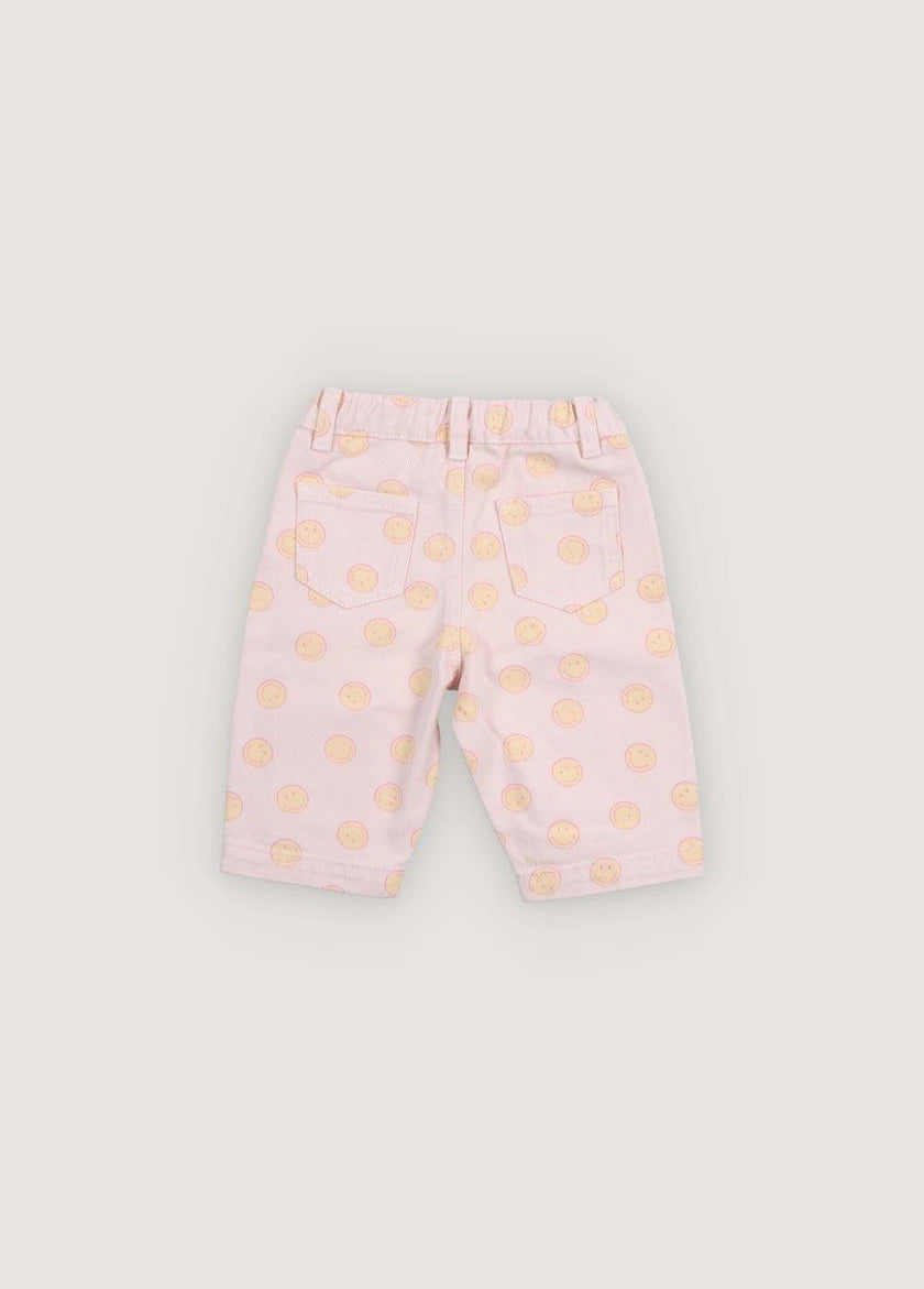 Smiley Denim Baby Pant Smiley Print