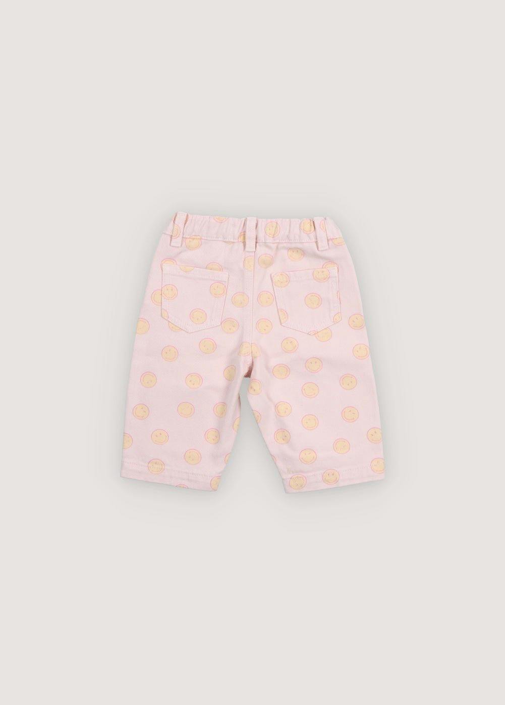 Smiley Denim Baby Pant Smiley Print