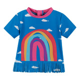 Fringe Rainbow Rashguard Set
